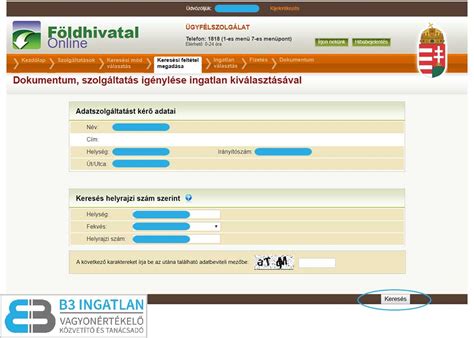 ingatlan tulajdoni lap lekrse gyflkapun keresztl|Földhivatali Portál